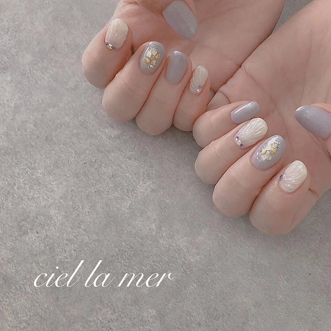 ネイル ハンドネイル フットネイル ciel la merのネイルデザイン