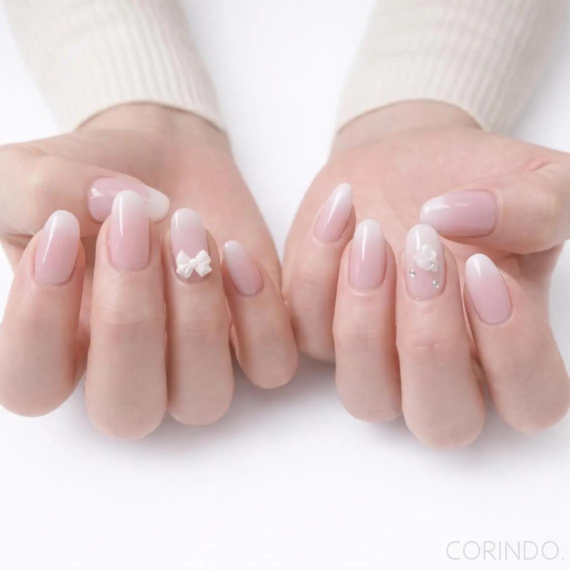 ジェルネイル【オフあり】🩷店長仕上🩷🤍𐙚大人グラデ˖ ࣪⊹ベイビーブーマー🤍𐙚💅HAND💅の写真