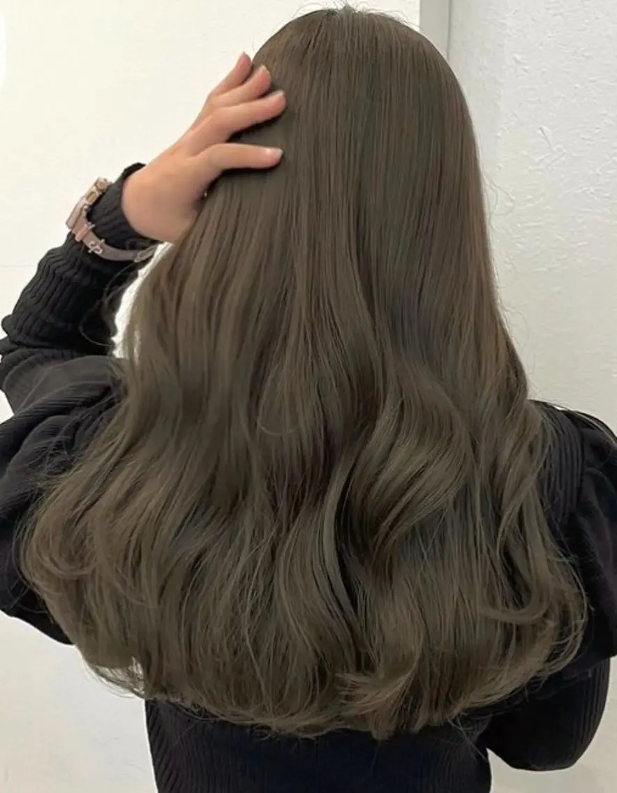 カラー 透明感カラー オリーブカラー まの れいこ/メンズカットのヘアスタイル