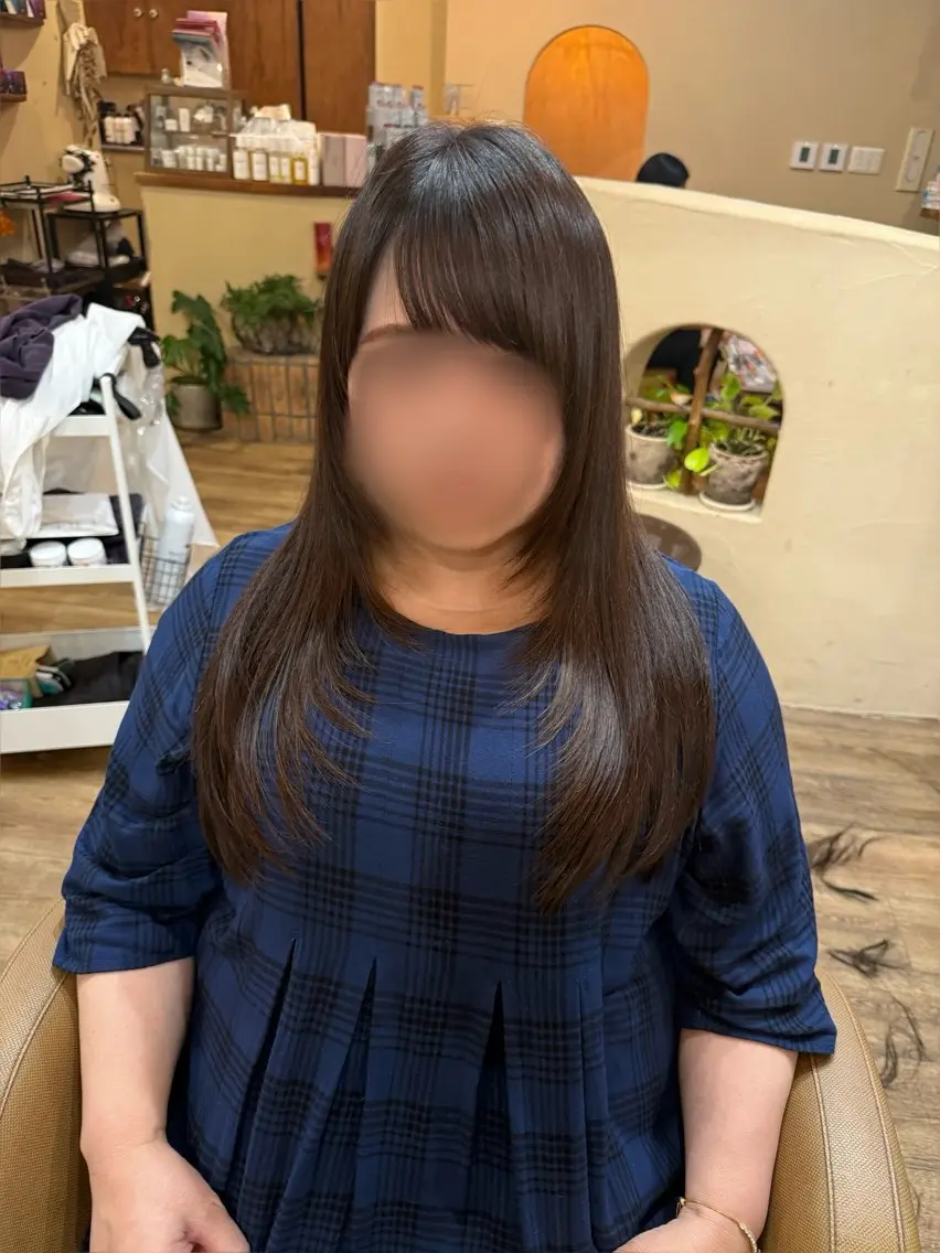 ロング ハイレイヤー レイヤーカット 鈴木 未歩のヘアスタイル