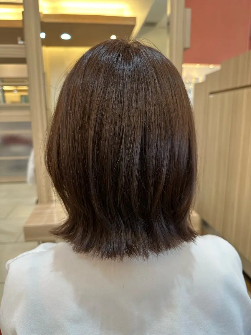 ミディアム ナチュラルヘア 神田一瑳のヘアスタイル