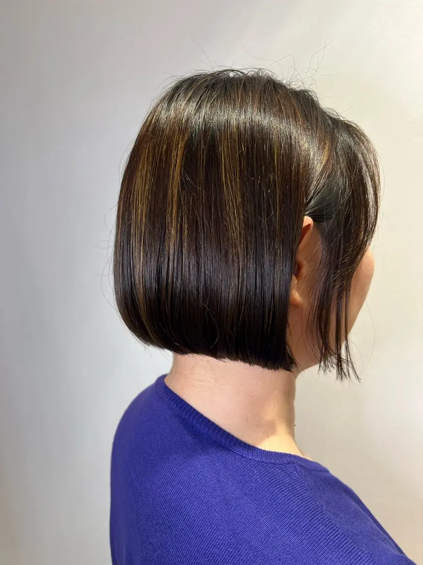 ショート カラー ハイライトカラー ボブ ハイライト カット ヘアカラー インナーカラー♡ Nanakoのヘアスタイル