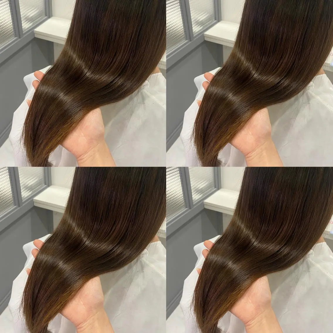 ミディアム カラー カット ヘアカラー トリートメント 髪質改善×矯正🫧 韓国ヘアasamiのヘアスタイル