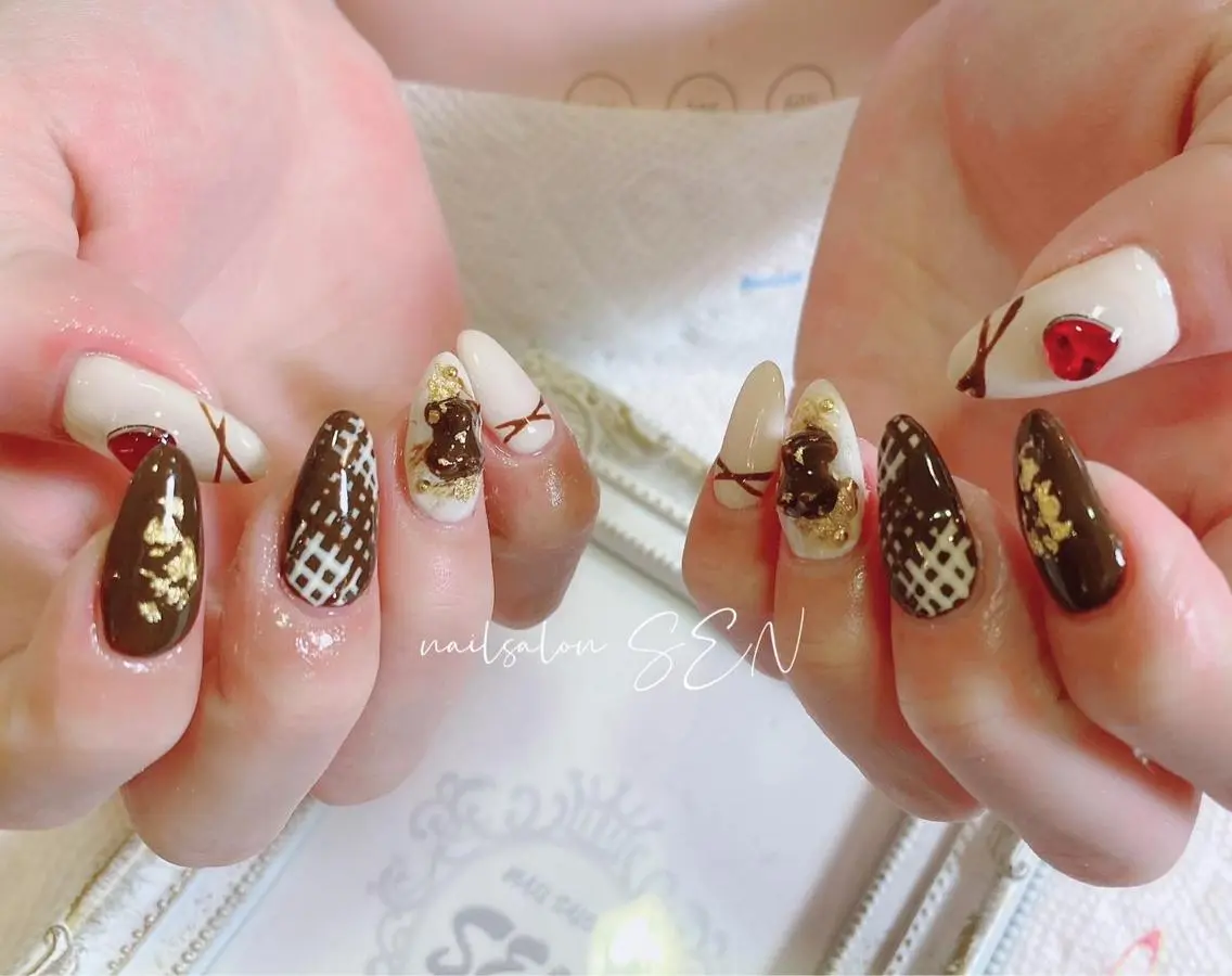 ネイル バレンタイン nail salon SENのネイルデザイン