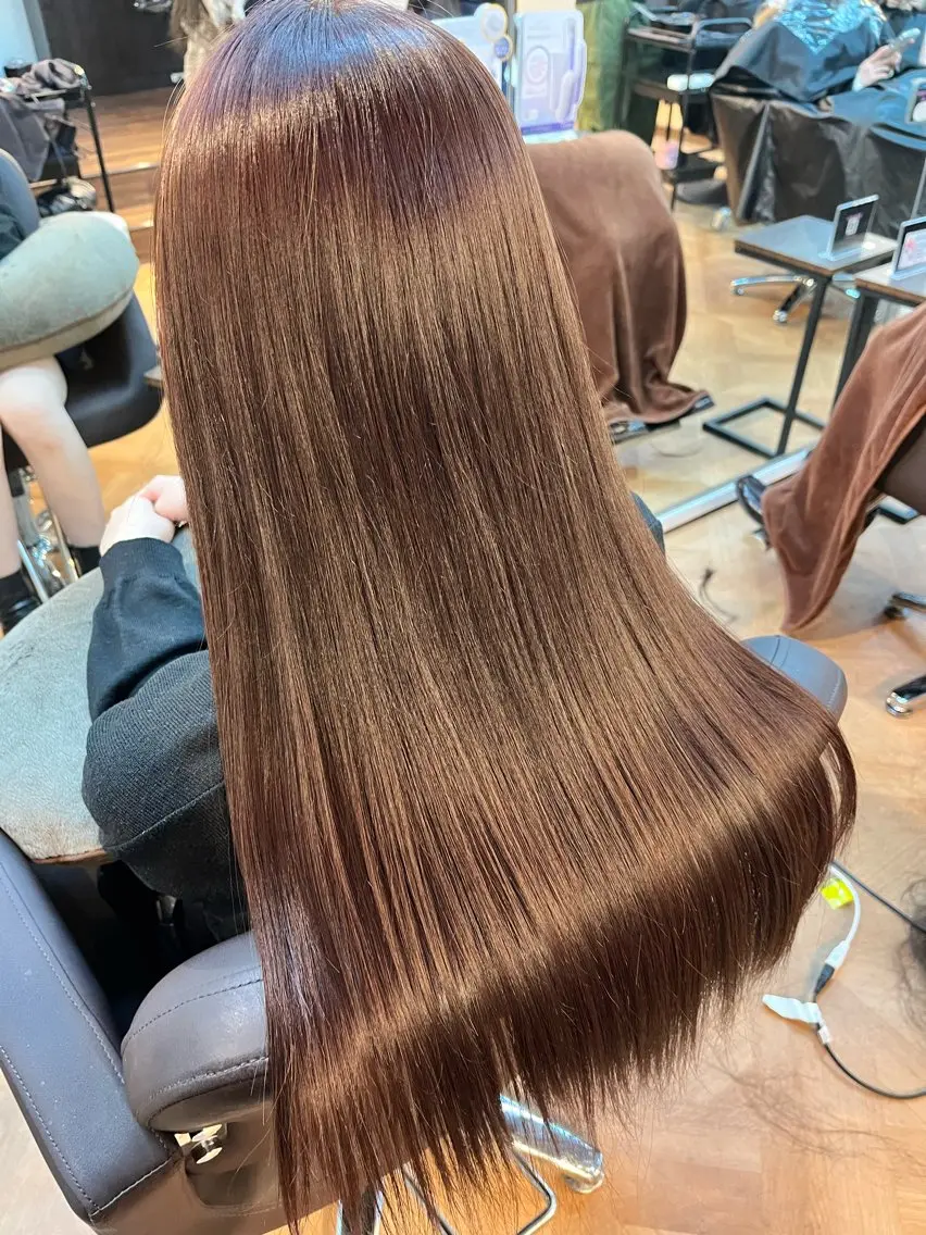 🧸🍯ダブルカラー(ブリーチ+オンカラー)+1step トリートメント🌻の写真