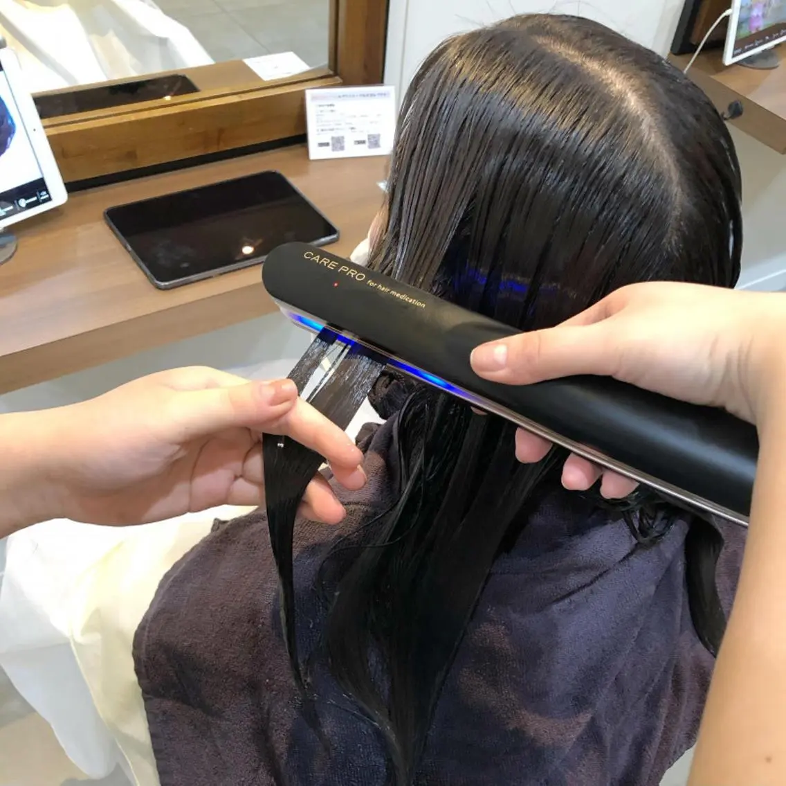 ロング カラー アクアカラー アッシュ アッシュブラウン ベージュカラー 黒髪 カット ヘアカラー トリートメント newi hauoli札幌駅前のヘアスタイル