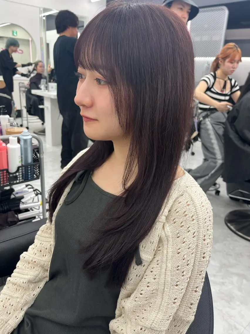 ロング カラー ブラウンカラー ピンクカラー ピンクブラウン 💖トレンド春夏 カラー💖FUTAのヘアスタイル