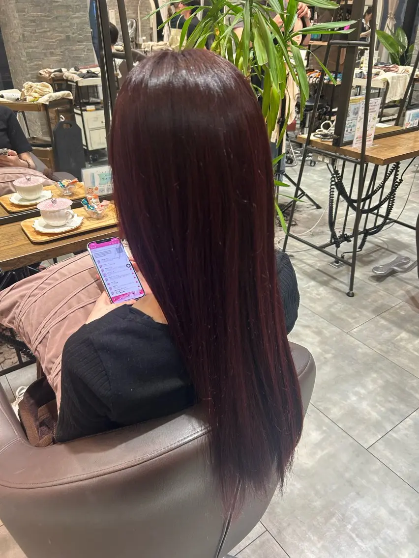 ロング ヘアカラー カットモデル 梅田 YUKINO 🩷のヘアスタイル