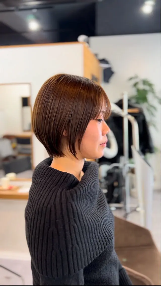ショート カラー ショートボブ ボブ ショートヘア 表参道【髪質改善】 宮嶋勇太のヘアスタイル