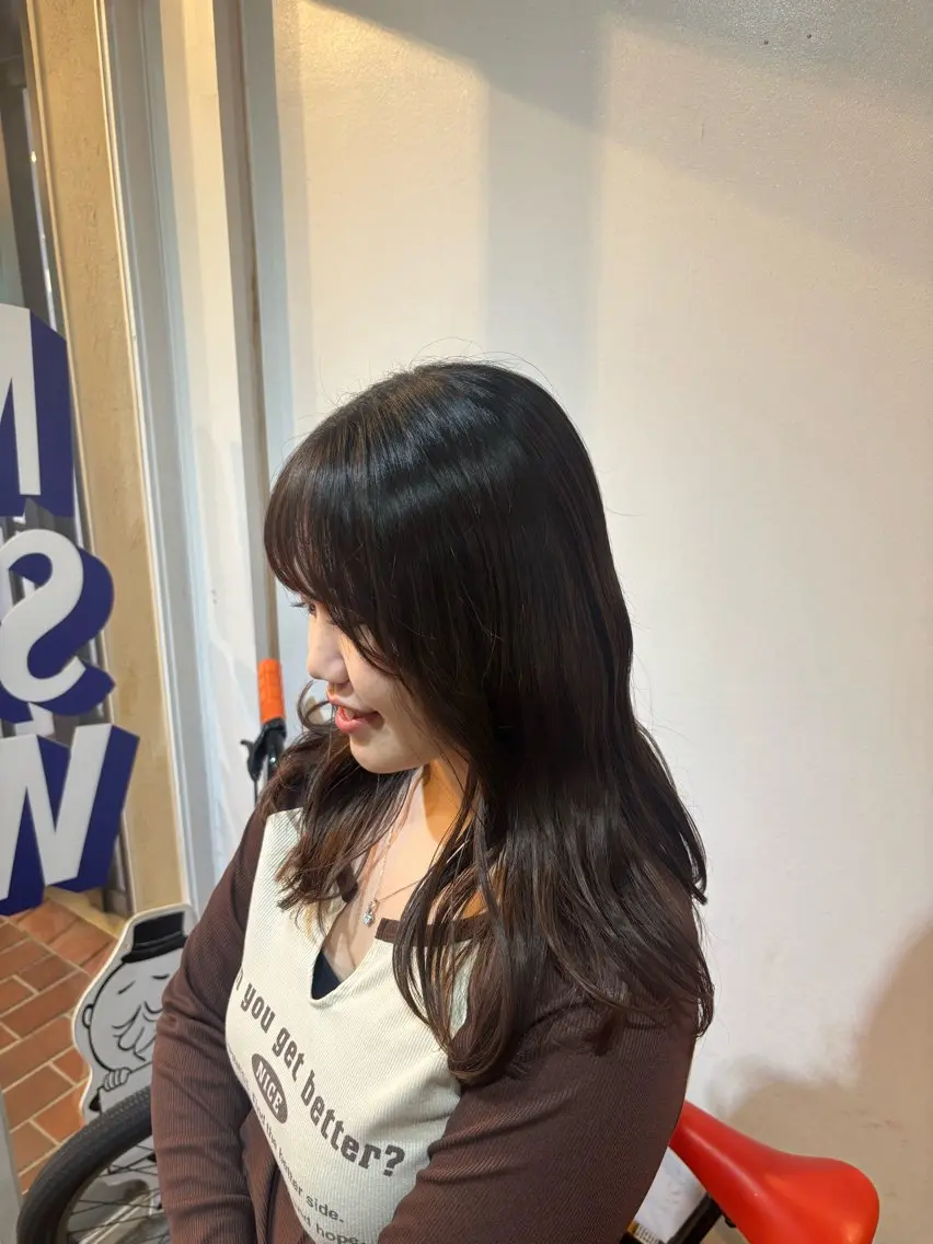 セミロング 村下 美尋のヘアスタイル