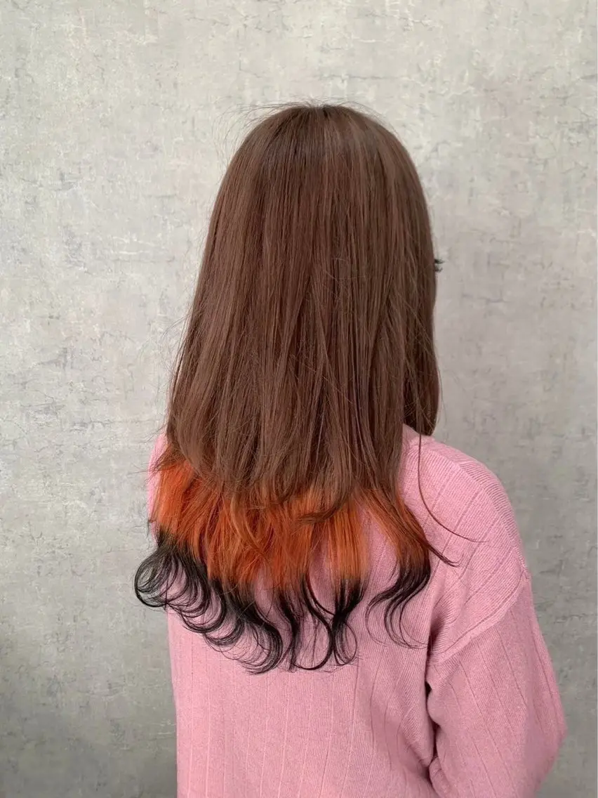 ロング カラー 嶋田 和花のヘアスタイル