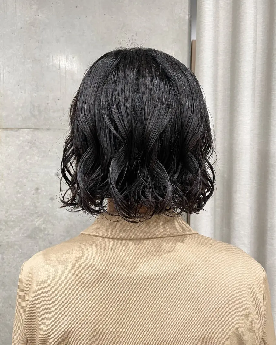 パーマ ショートボブ/似合 わせショート/表参道のヘアスタイル