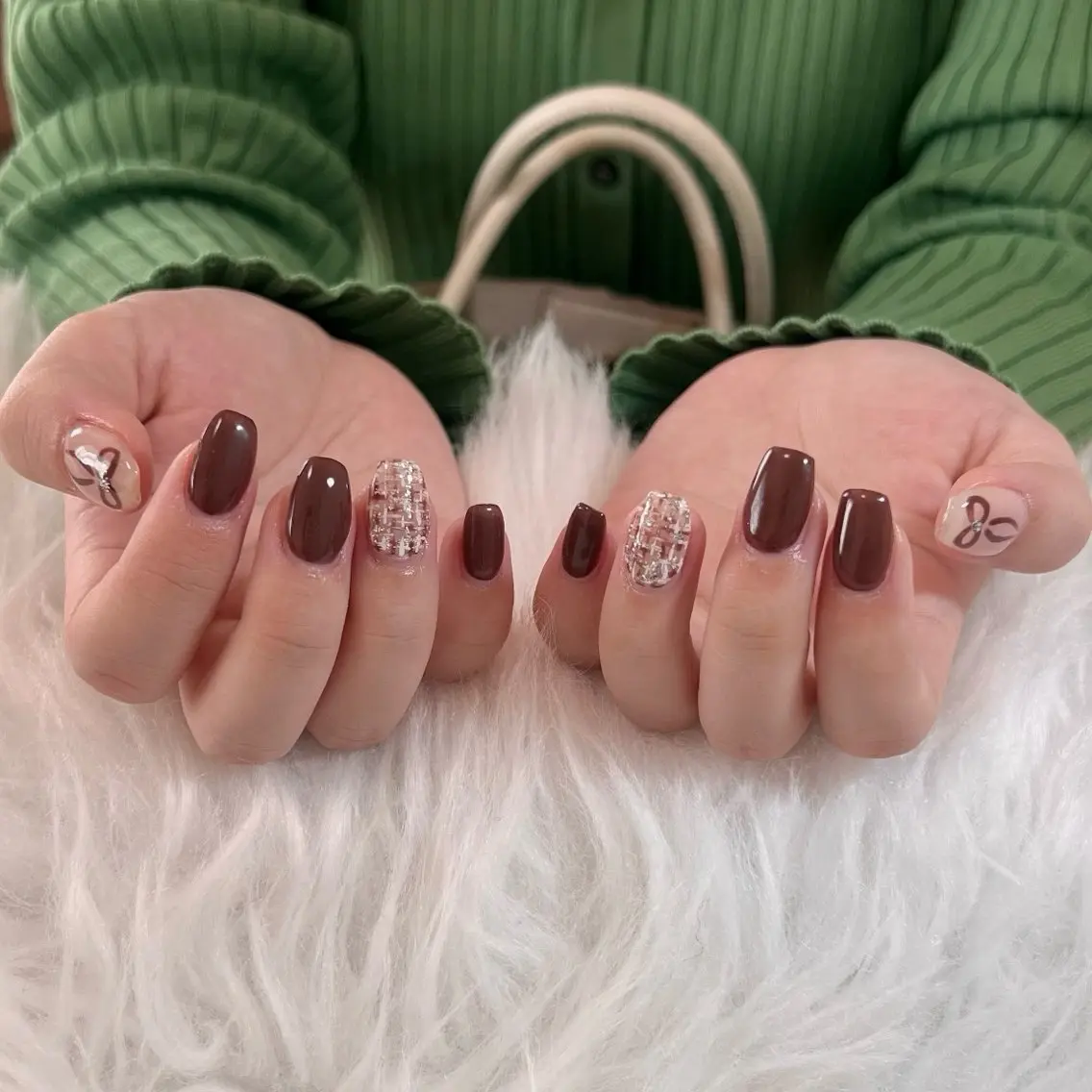 ネイル アートネイル 長さ出し ワンカラーネイル yu nailのネイルデザイン