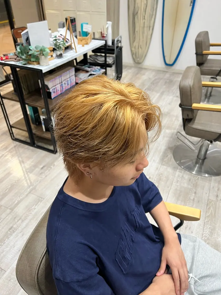 メンズ 撮影モデル 坂口 宗のヘアスタイル