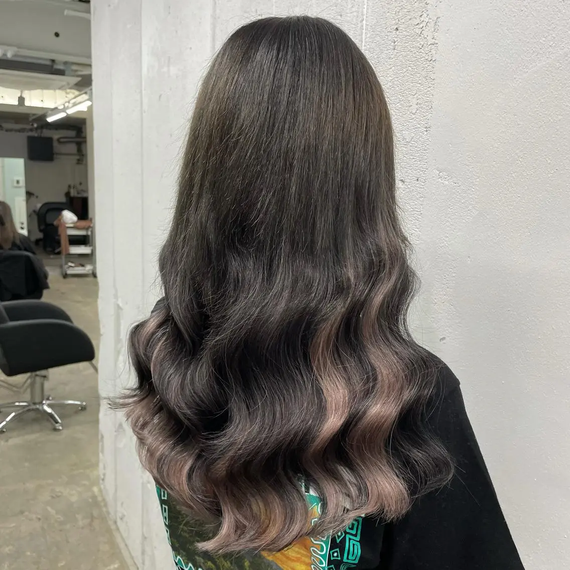 ロング カラー シールエクステ バレイヤージュ ミストバング ダブルカラー  フェイスフレーミング ヘアカラー エクステ 🧡艶髪/エクステ 🫧🧡YUKI❄️のヘアスタイル