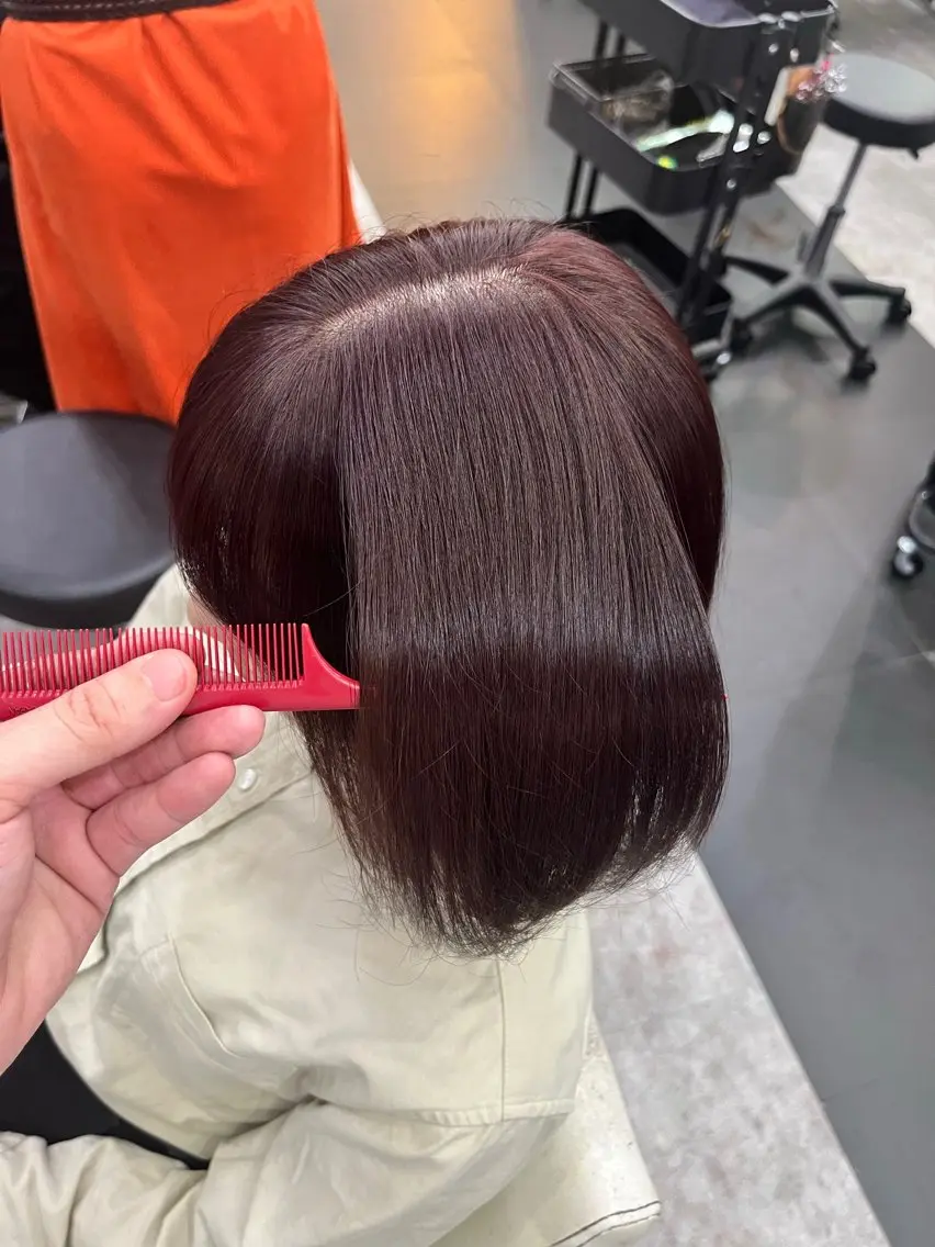 ショート カラー レッドカラー バイオレットカラー カット ヘアカラー トリートメント ダブルカラー メンズパーマ大成のヘアスタイル