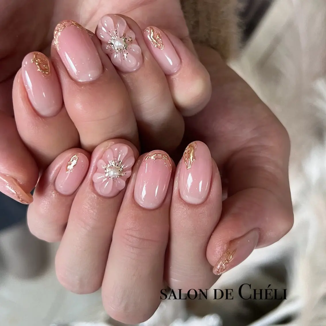 ネイル 春ネイル ハンドネイル salon de Cheliのネイルデザイン