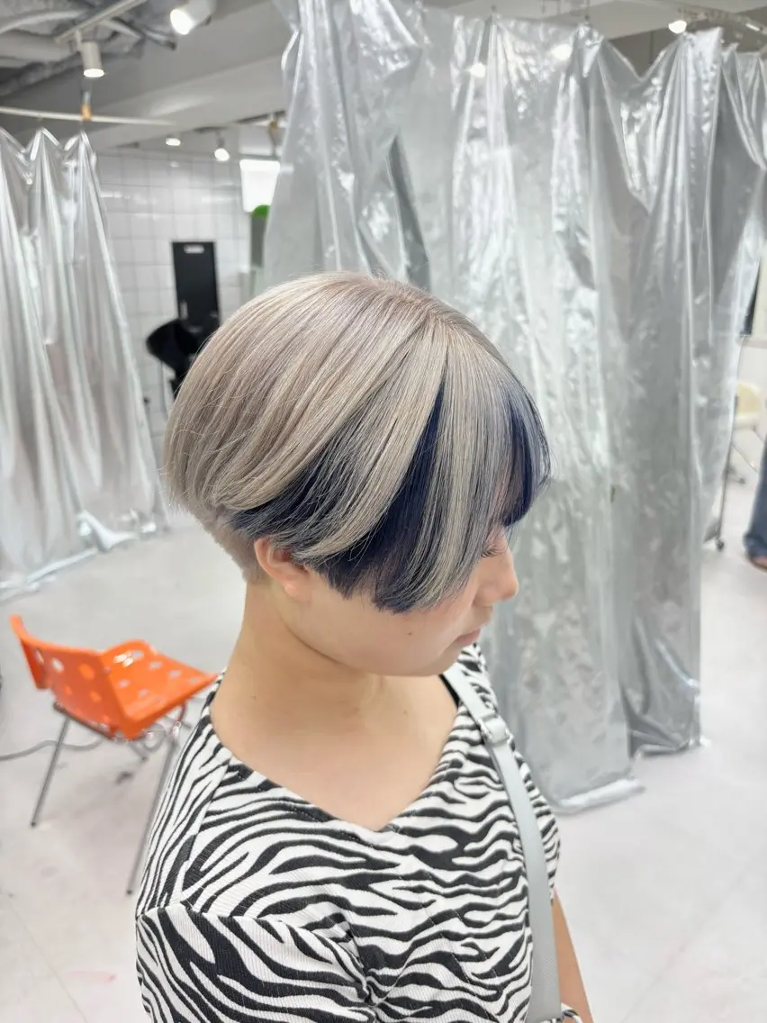 ショート カット ヘアカラー トリートメント ヘアセット 🎗副店長/井上 竜 ブリーチ指名No.1のヘアスタイル