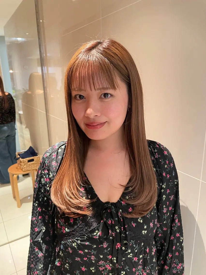 ロング レイヤーカット カット トリートメント 縮毛矯正/レイヤー 🌙児玉光瑠のヘアスタイル
