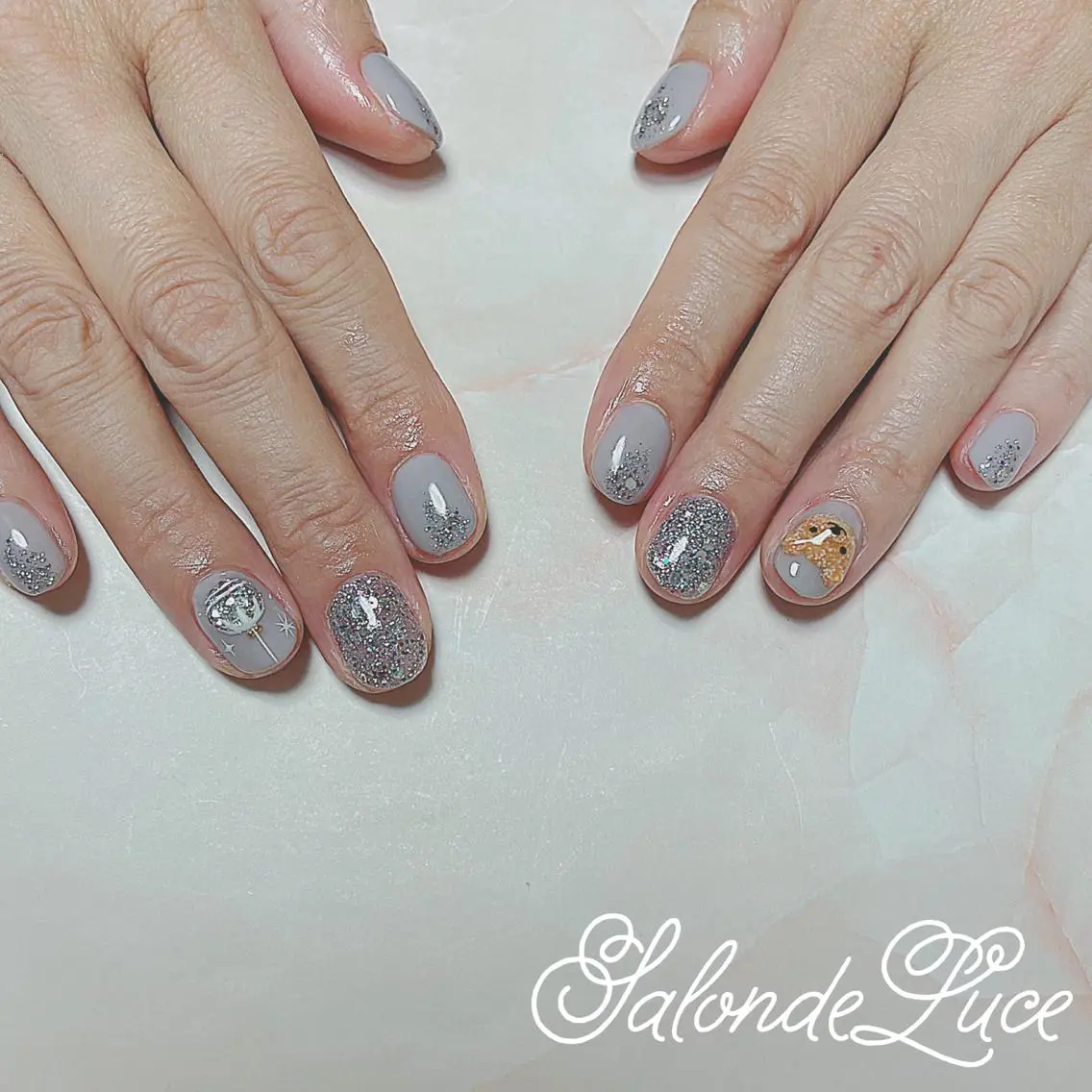 ネイル 冬ネイル クリスマス Salon de Luceのネイルデザイン
