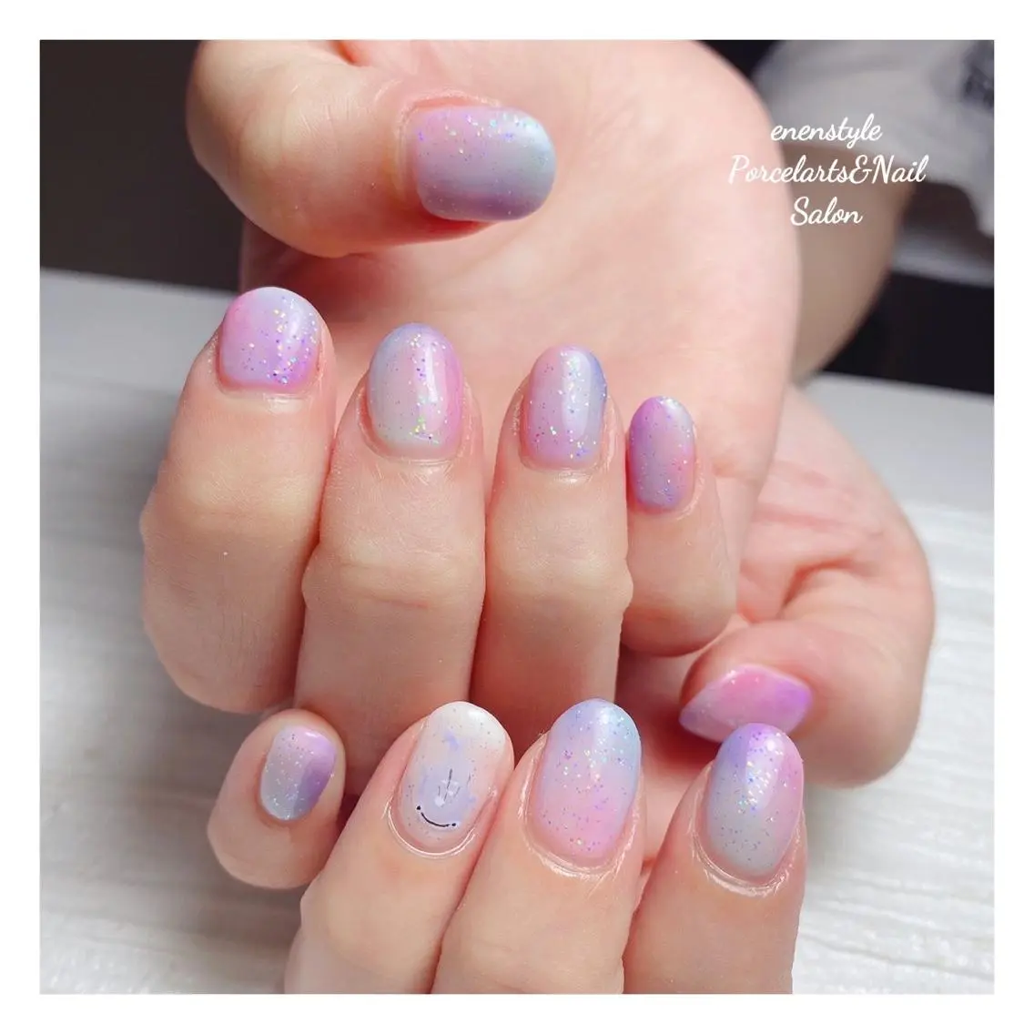 ミディアム ネイル 🐾enen style 🐾のネイルデザイン