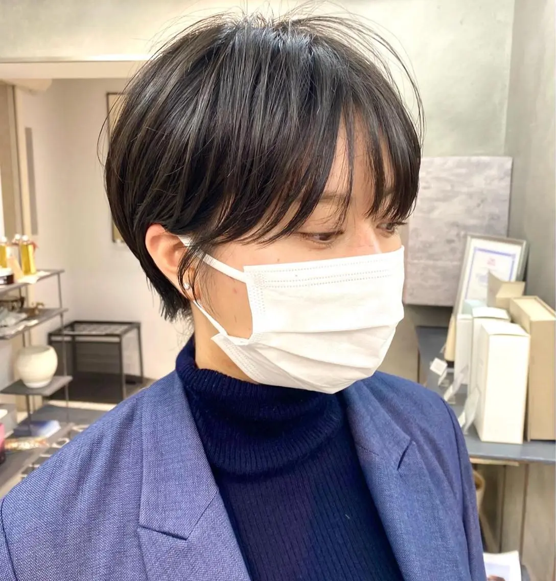 ショート ショートヘア 渋谷  中性ヘア あかりのヘアスタイル