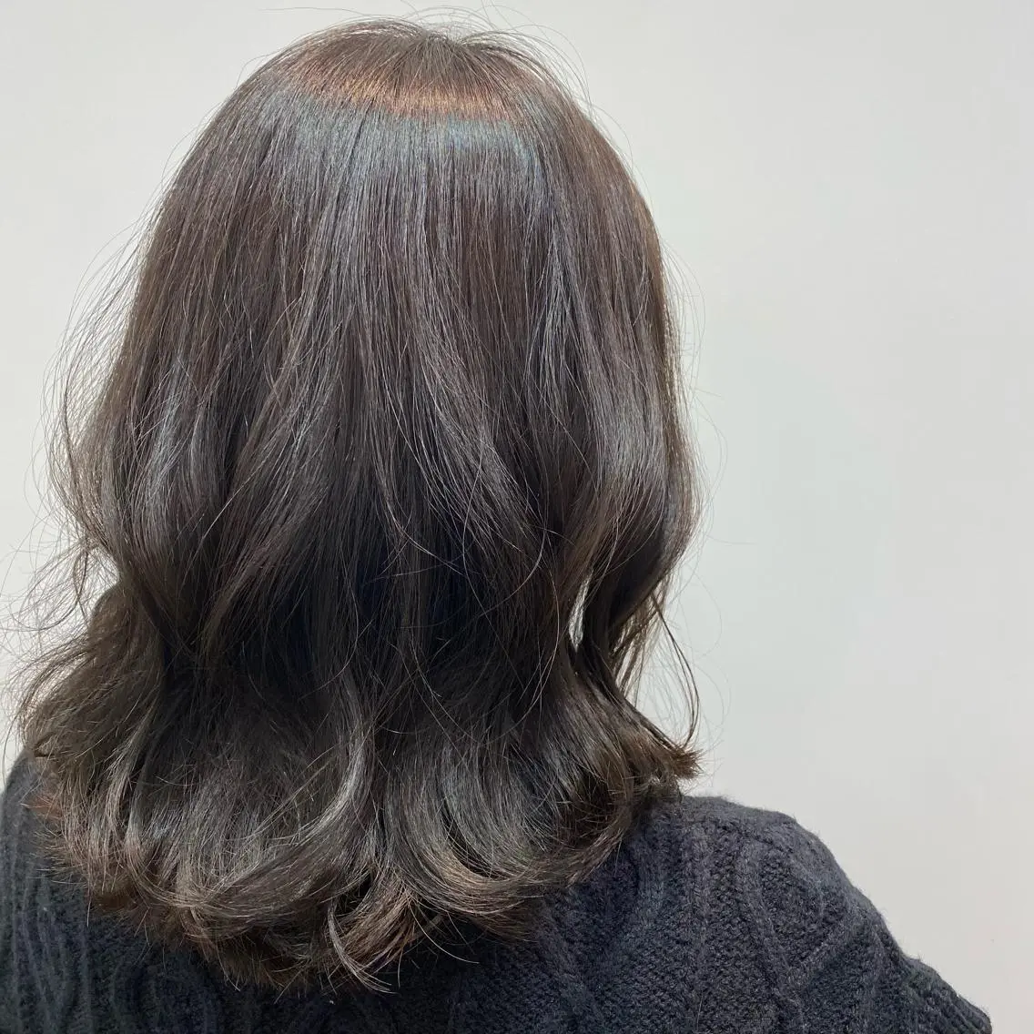 ミディアム カラー ベージュカラー オリーブベージュ 心斎橋/ヘアセット MASAKIのヘアスタイル