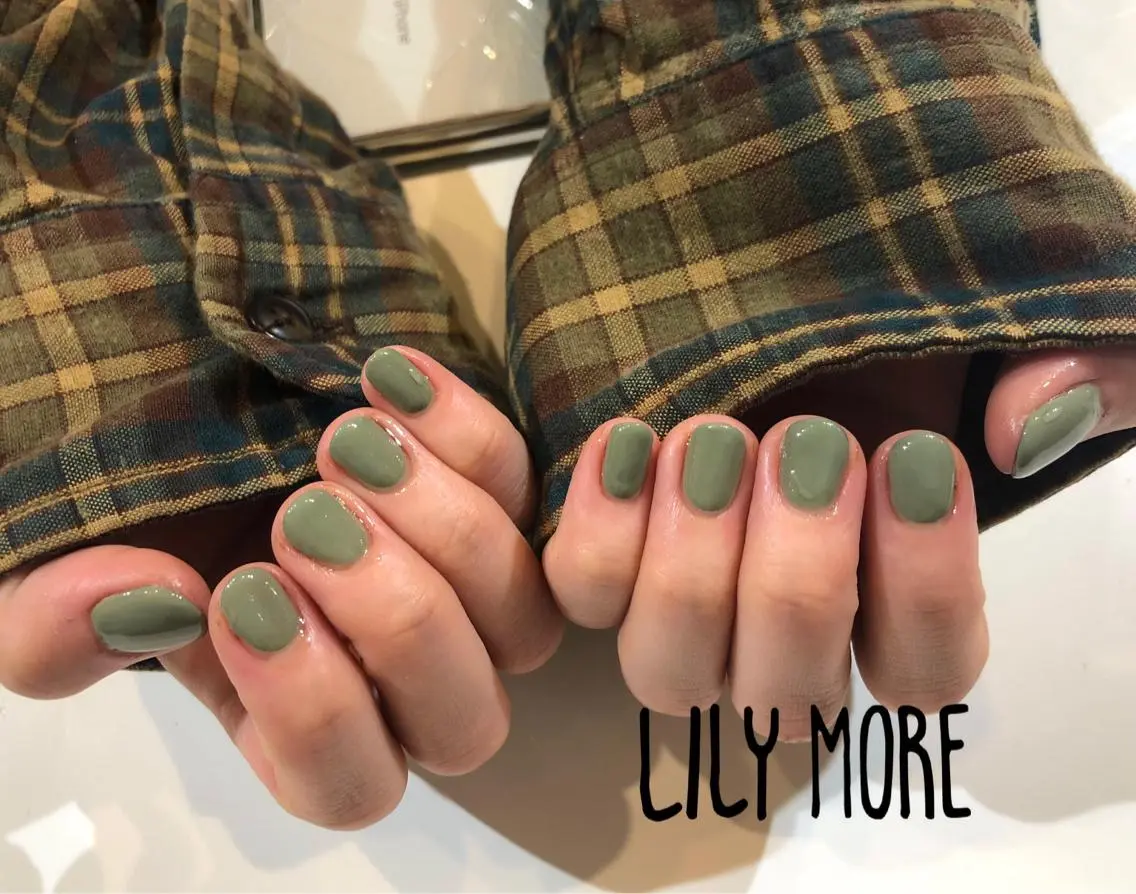 ネイル ワンカラーネイル Lily closetのネイルデザイン