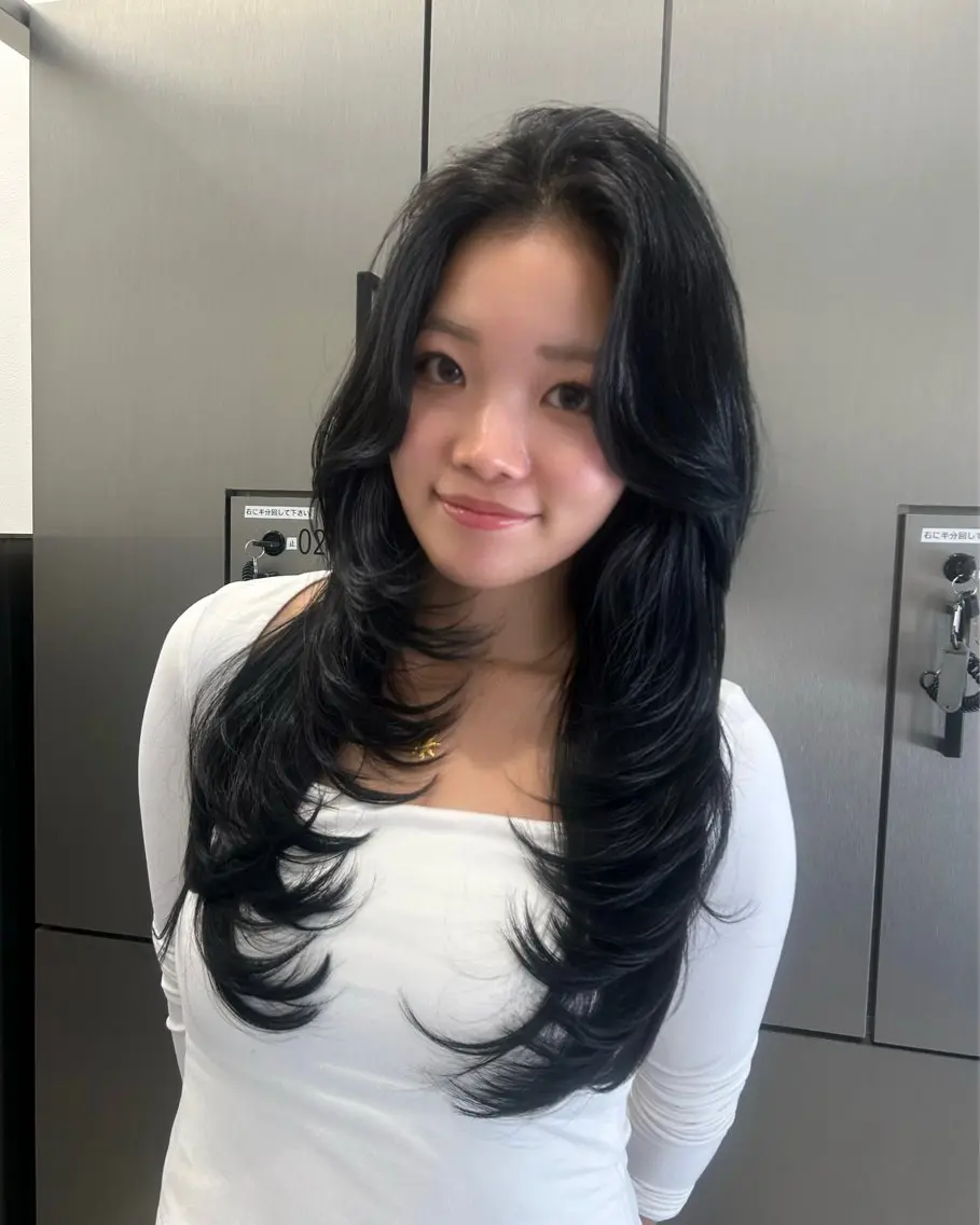ロング レイヤーカット カット トリートメント 大人レイヤー/艶美髪 🇺🇸TOMONAのヘアスタイル