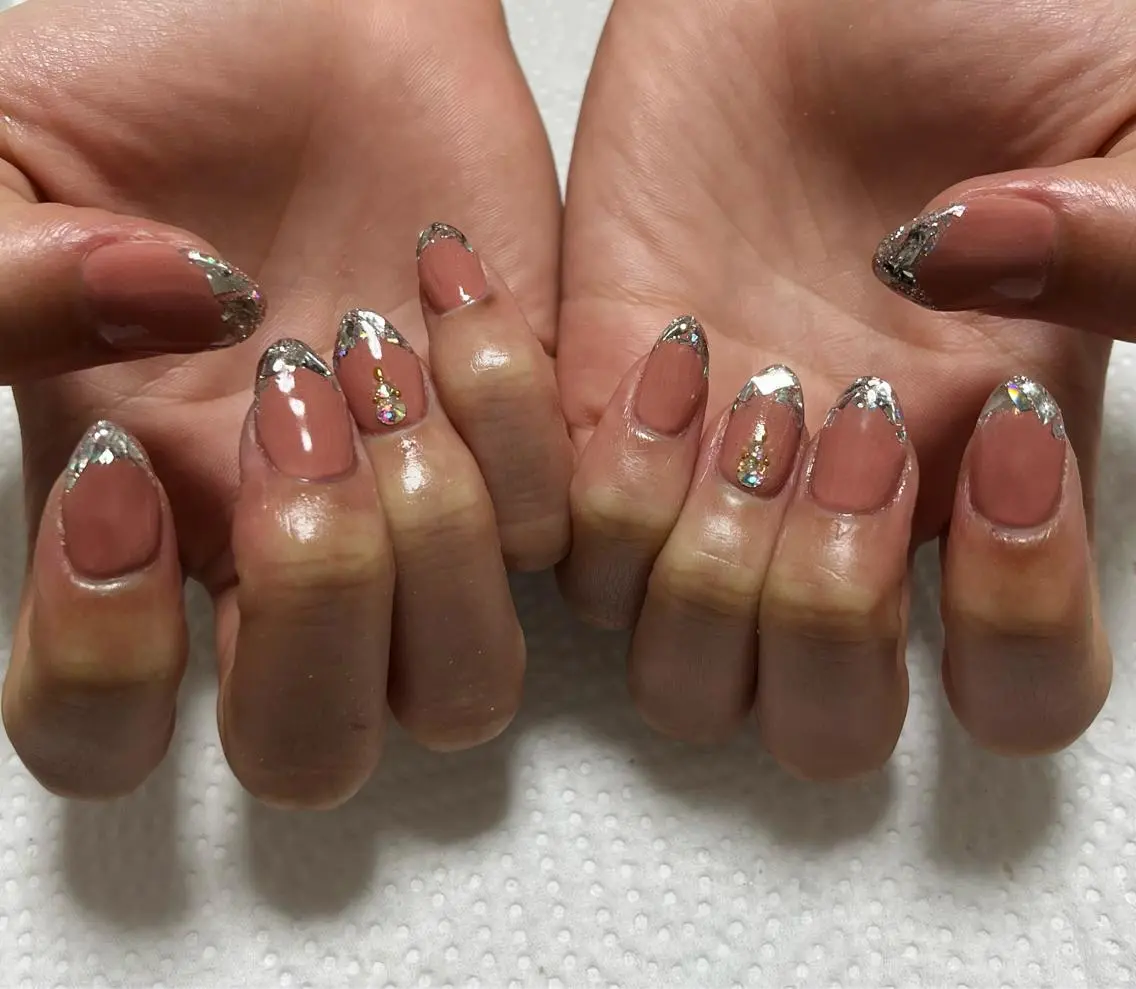 ネイル 長さ出し nail M&Tのネイルデザイン