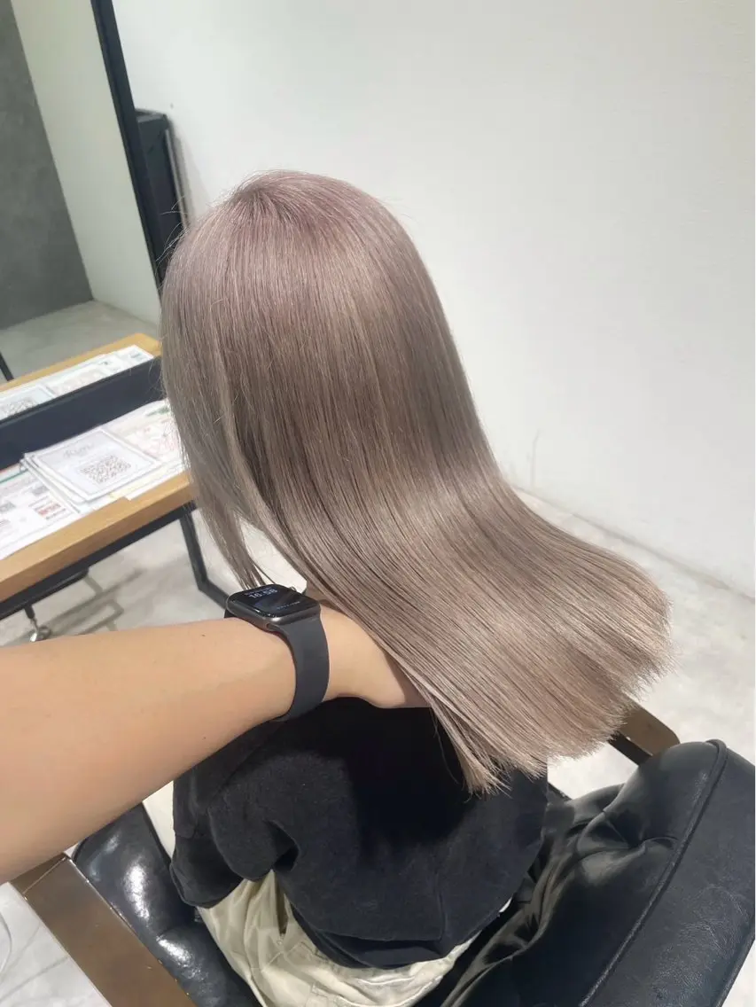 ロング カラー ヘアカラー トリートメント collet岩崎駿王 /ブリーチ/髪質改善のヘアスタイル