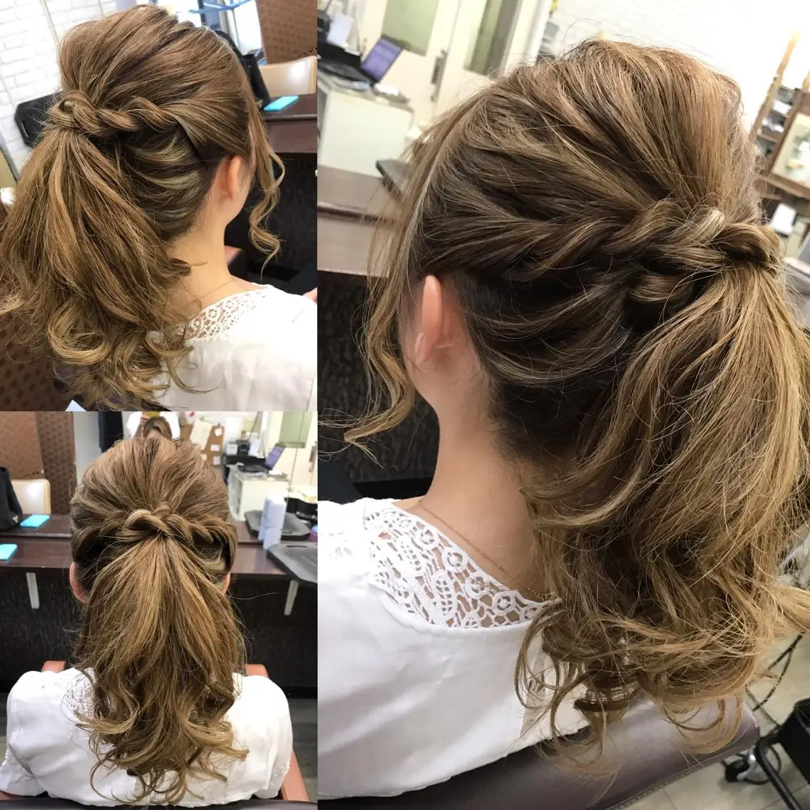 ロング ヘアアレンジ ポニーテール 大賀 海夕の眉毛・アイブロウイメージ