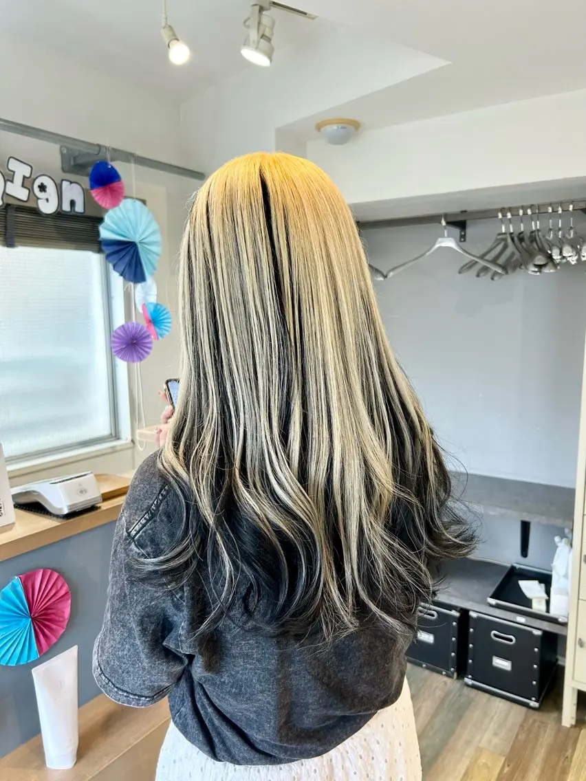 ロング ヘアカラー 🤎指名No.1原宿 表参道coii日向花のヘアスタイル