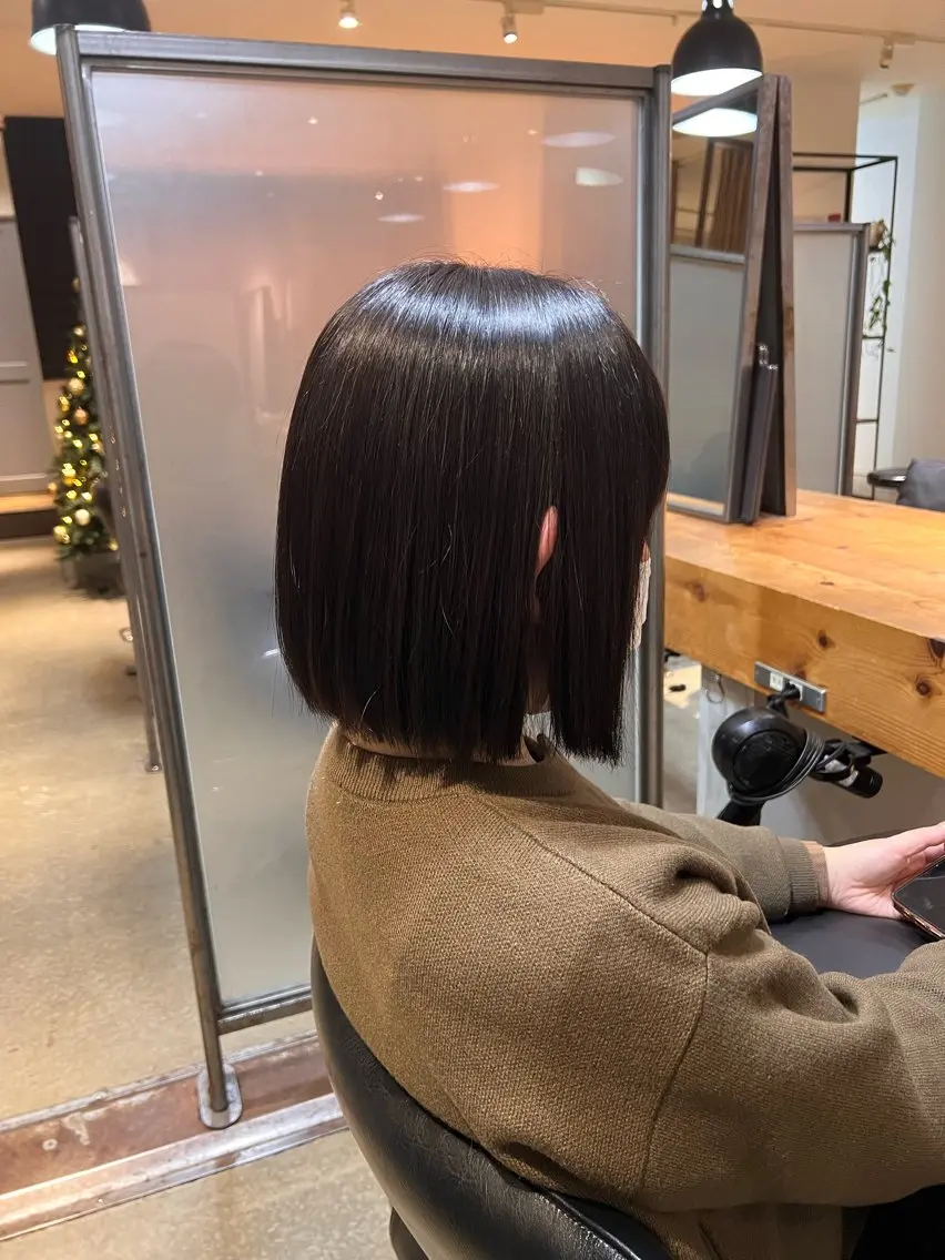 ショート カラー ボブ 🫧パーマ 🫧RENのヘアスタイル