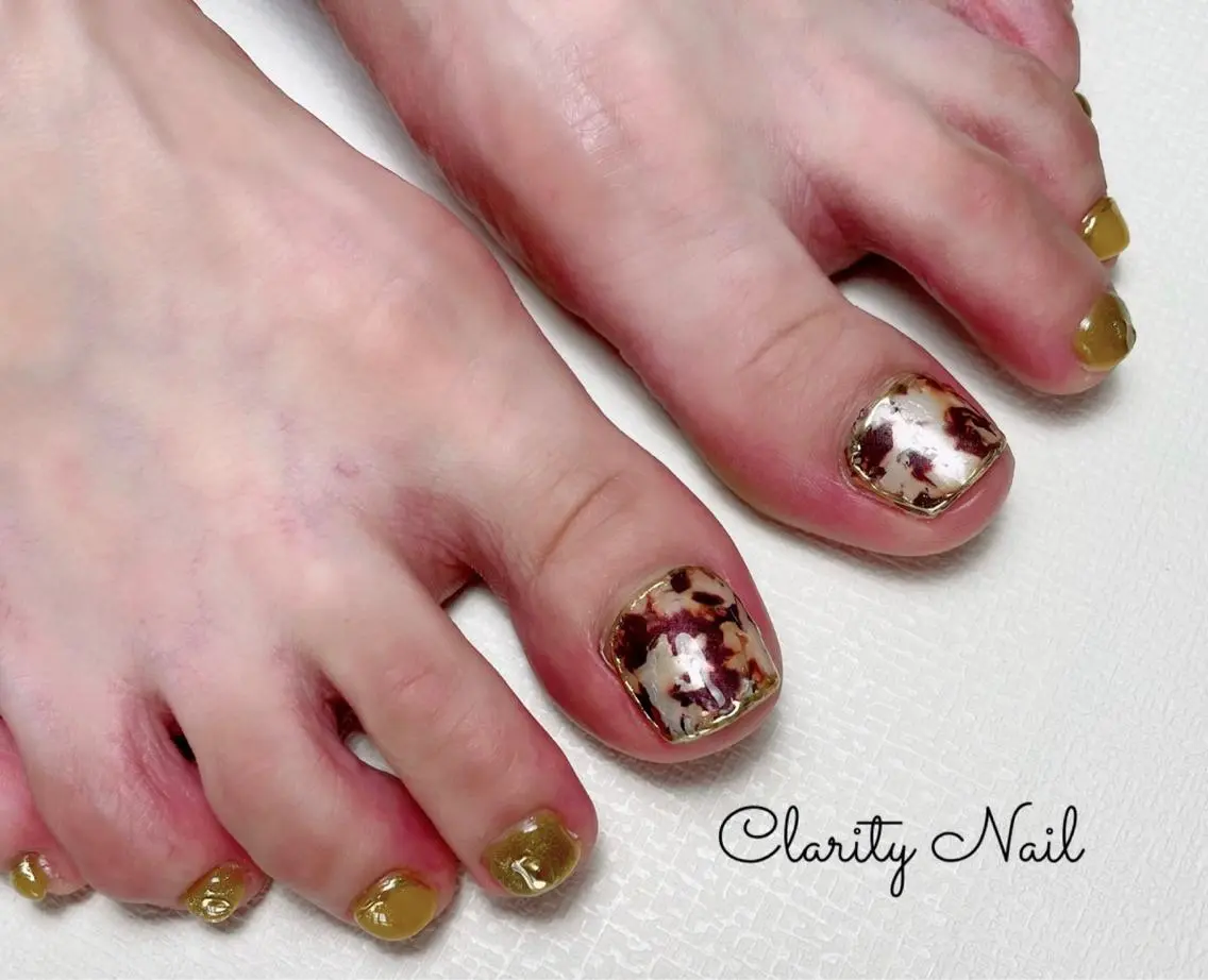 ネイル アートネイル フットネイル 持ち込み フットネイル Clarity Nailのネイルデザイン