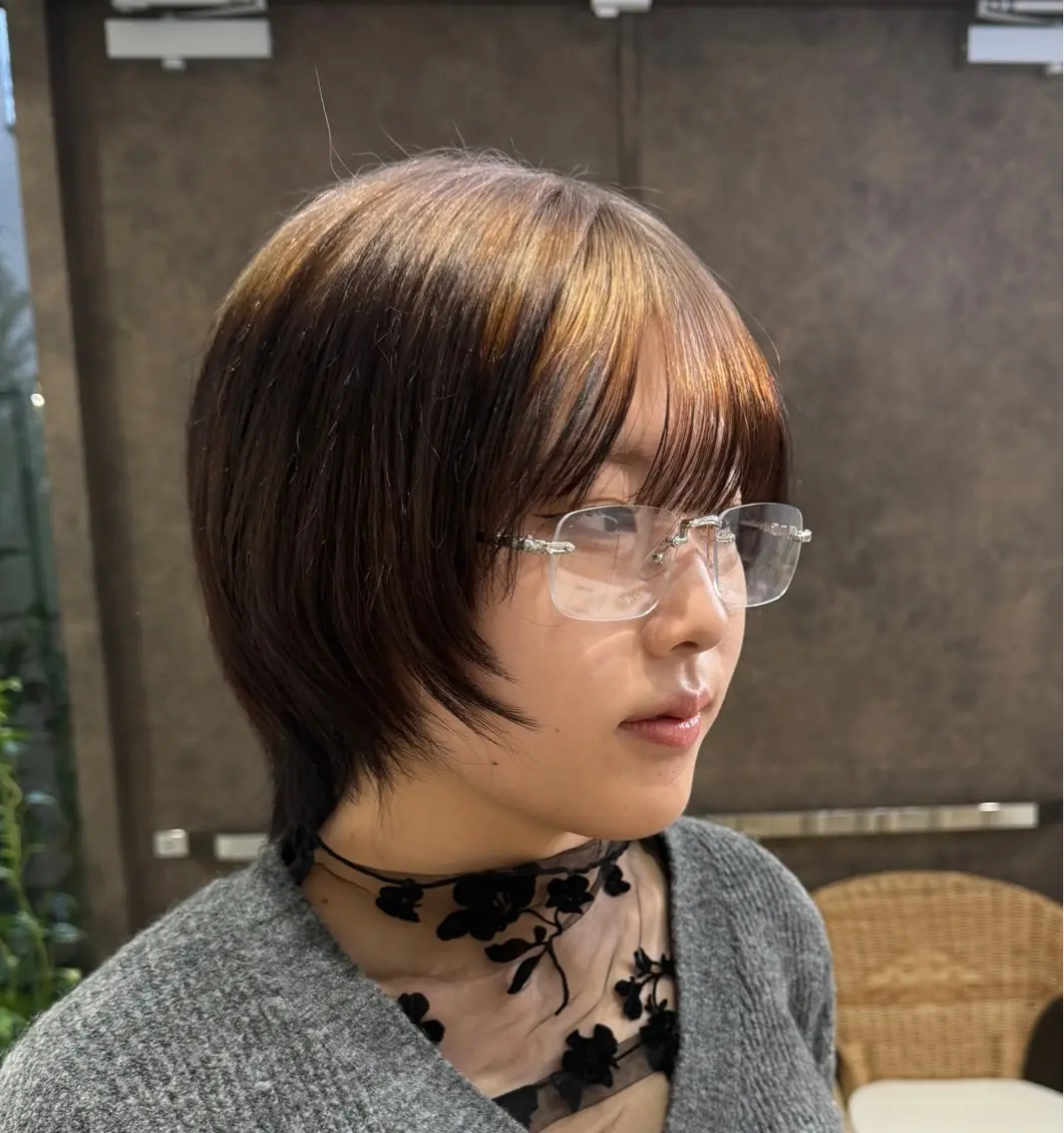 ショート ヘアカラー 似合わせスタイル☁️ 堀内志茉🍀のヘアスタイル