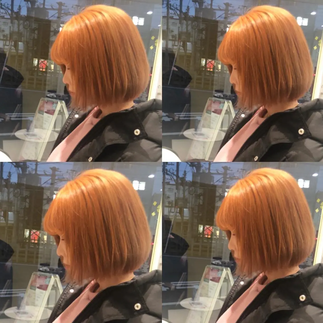 ミディアム カラー ウルフカット ハッシュカット/七海のヘアスタイル