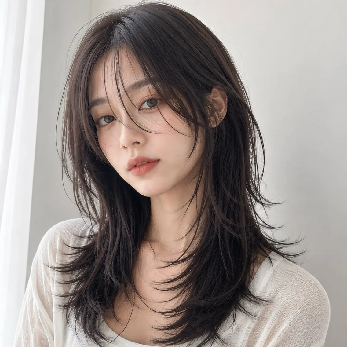 ミディアム カラー カット ヘアカラー トリートメント ❣️韓国/レイヤー/ 透明感カラー/まさのヘアスタイル