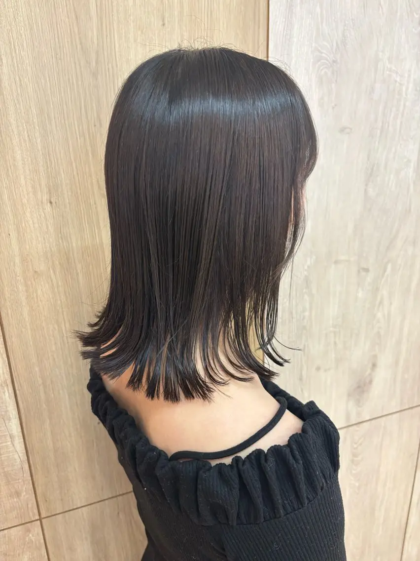 ミディアム カット ゆうこ🍀髪質改善/ ストレート/艶カラーのヘアスタイル