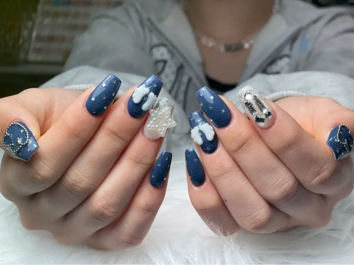 ネイル キラキラネイル ストーンネイル Michan Nailのネイルデザイン