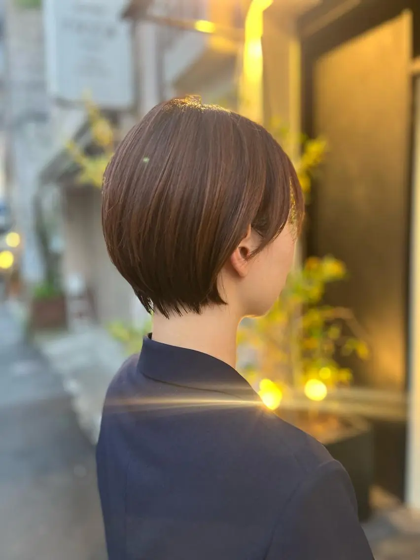 【ショート、ボブにしたいけどクセ毛、広がる、多毛、似合うか不安など勇気が出ない方お任せください】カット＋トリートメントの写真