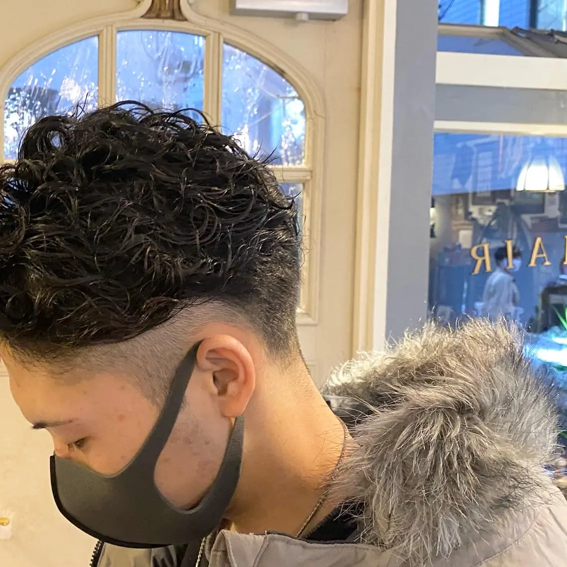 ショート パーマ メンズ メンズパーマ カット パーマ ヘッドスパ BRITS 渡辺 菜々子のヘアスタイル