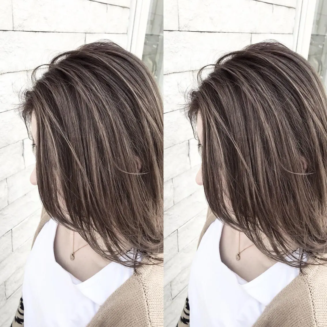 セミロング カラー EARTH石巻店 尾形  裕のヘアスタイル
