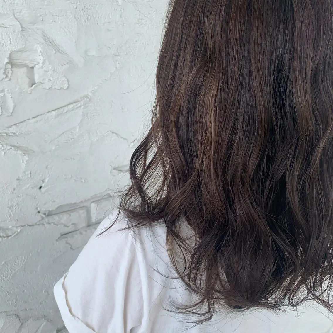 ミディアム カラー カット ヘアカラー トリートメント 【髪質改善】 夏目結以のヘアスタイル