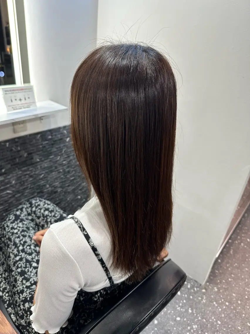 ロング パーマ 縮毛矯正 トリートメント 髪質改善⭐️縮毛矯正 中野⭐️Rinaのヘアスタイル