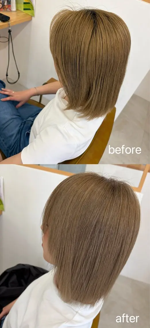ミディアム ヘアカラー カラーモデル募集中/ 有紀のヘアスタイル
