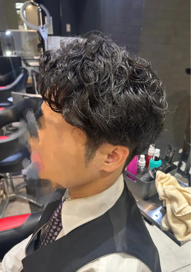 パーマ メンズ カット パーマ 福島 舞のヘアスタイル