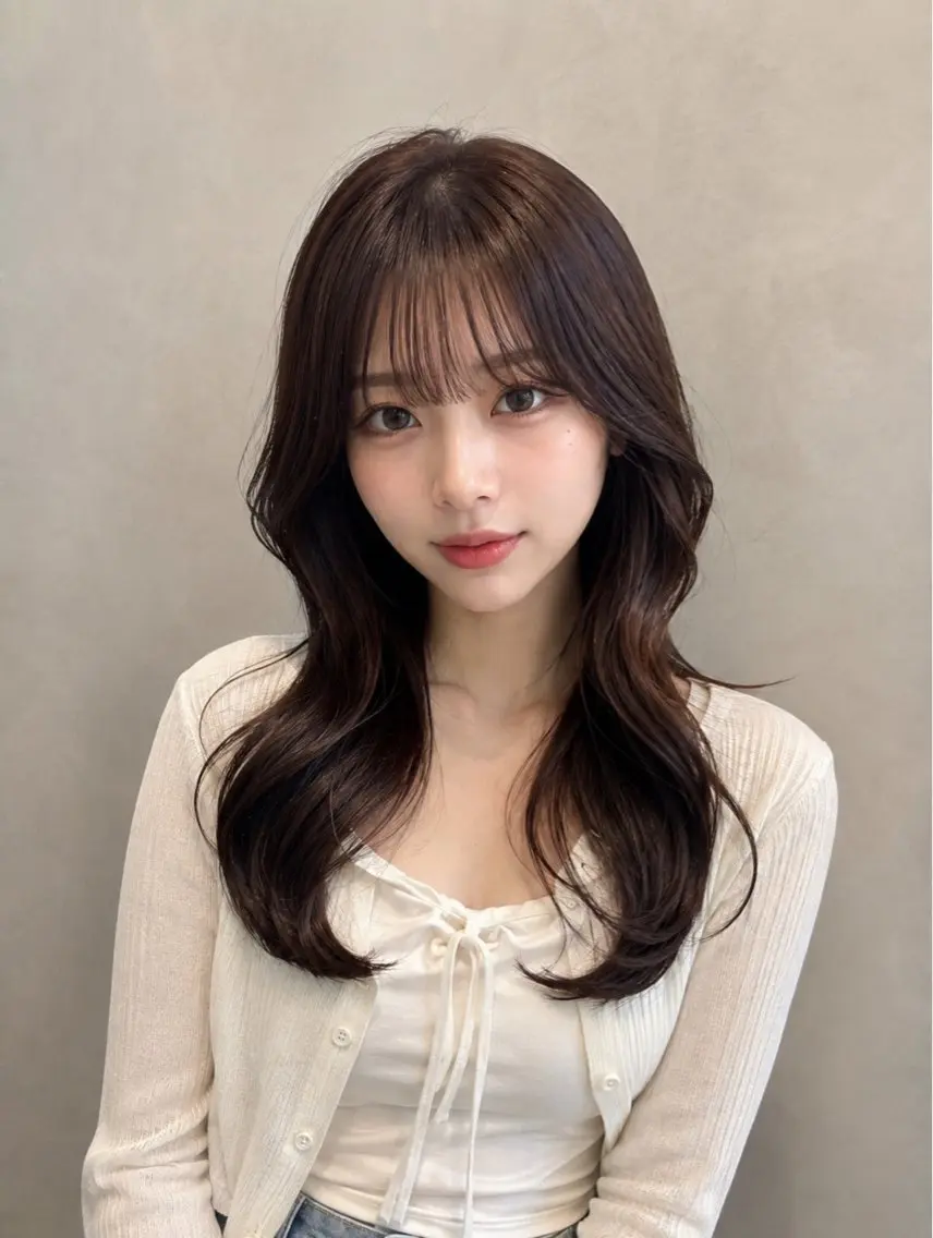 カラー ヘアカラー 韓国ヘア｜艶カラー｜ ヘアアレンジ｜yuiのヘアスタイル