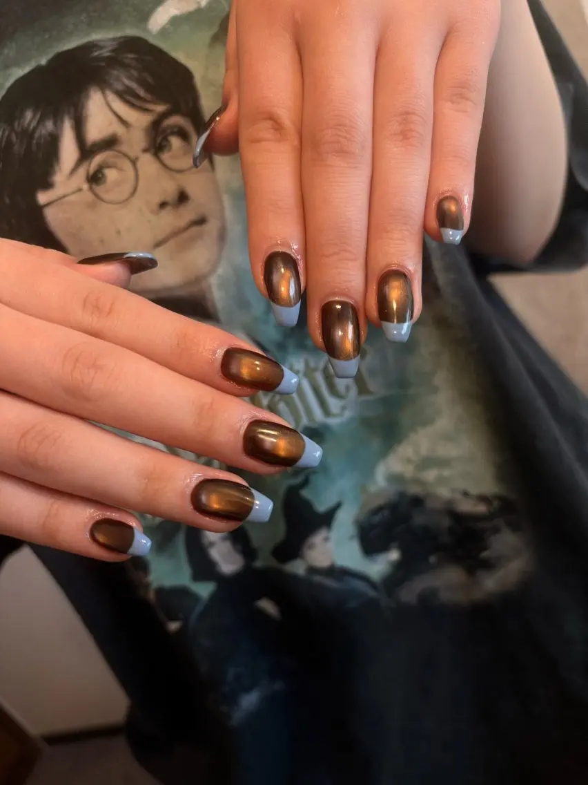 ネイル フレンチネイル マグネットネイル ハンドネイル riri. nail salonのネイルデザイン