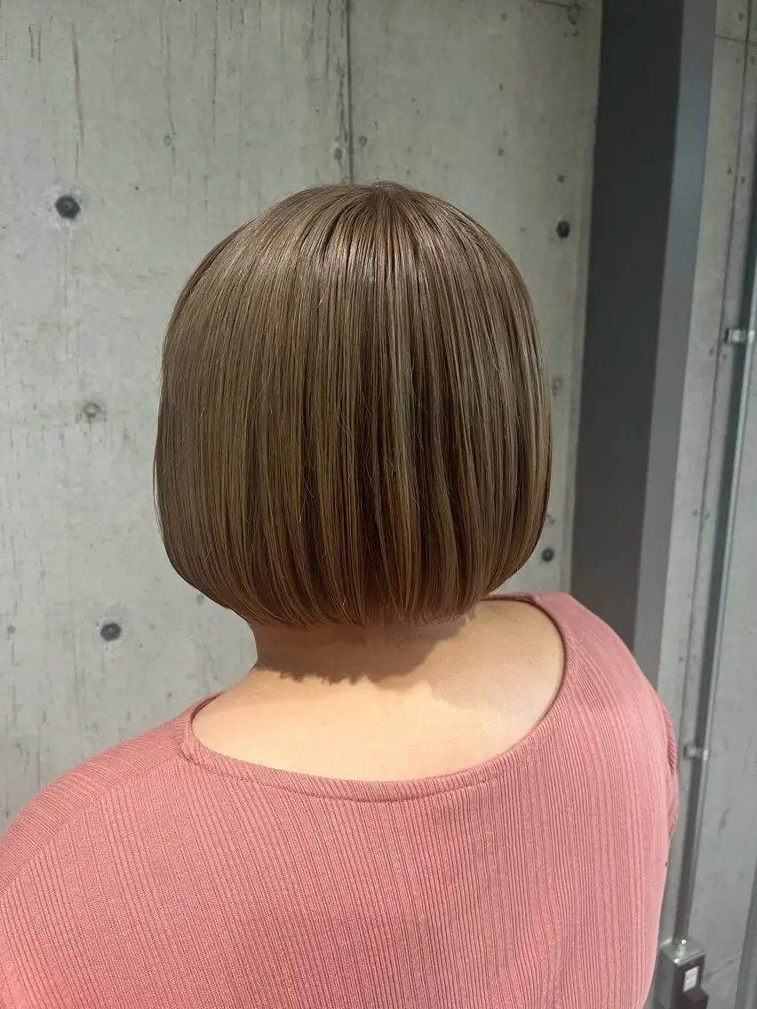 ショート カラー ヘアアレンジ カット ヘアカラー トリートメント 🍀透明感カラー×垢 抜けボブ リクト💥のヘアスタイル